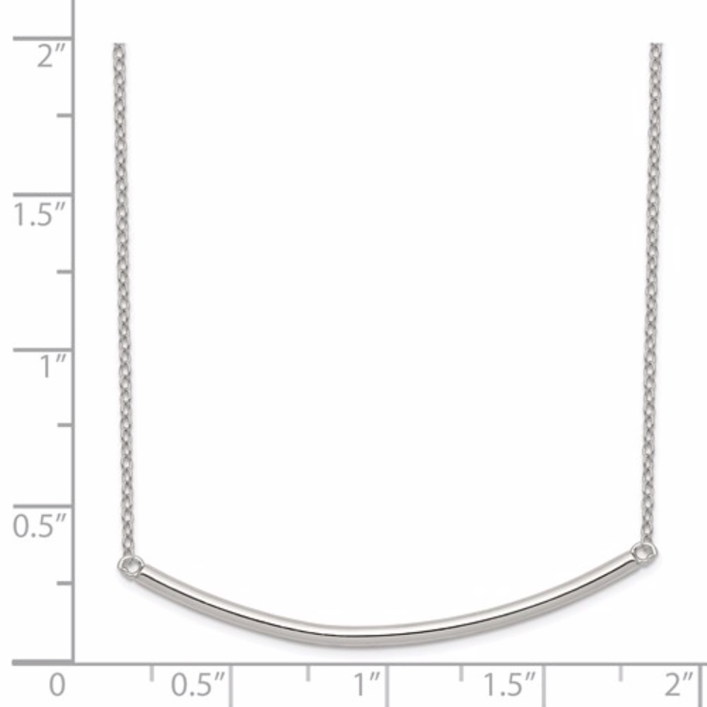 Bar Necklace Sterling Silver - Picture 3 of 3